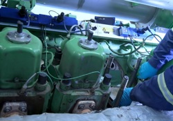 Gas engine oil field trial