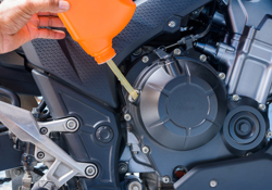 Motorcycle oil use in Asia